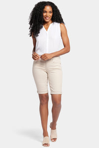 Briella 11 Inch Denim Shorts With Roll Cuffs | Feather