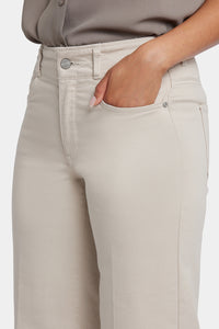 Brigitte Wide Leg Capri Jeans With High Rise | Feather | Pants | NYDJ