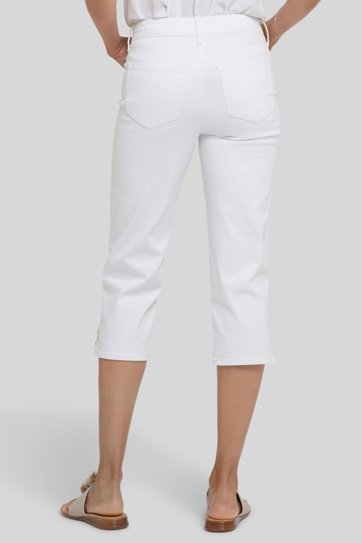 Marilyn Straight Crop Jeans | Optic White | Pants | NYDJ