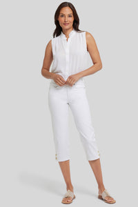 Marilyn Straight Crop Jeans | Optic White | Pants | NYDJ