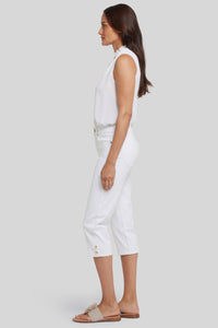 Marilyn Straight Crop Jeans | Optic White | Pants | NYDJ