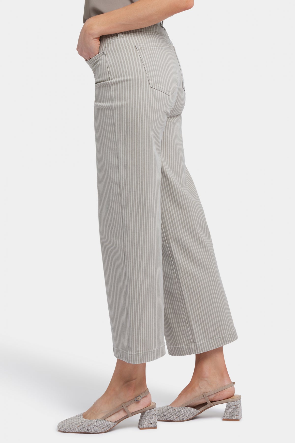 Teresa Wide Leg Ankle Jeans | Hidden Lodge Stripe | Pants | NYDJ