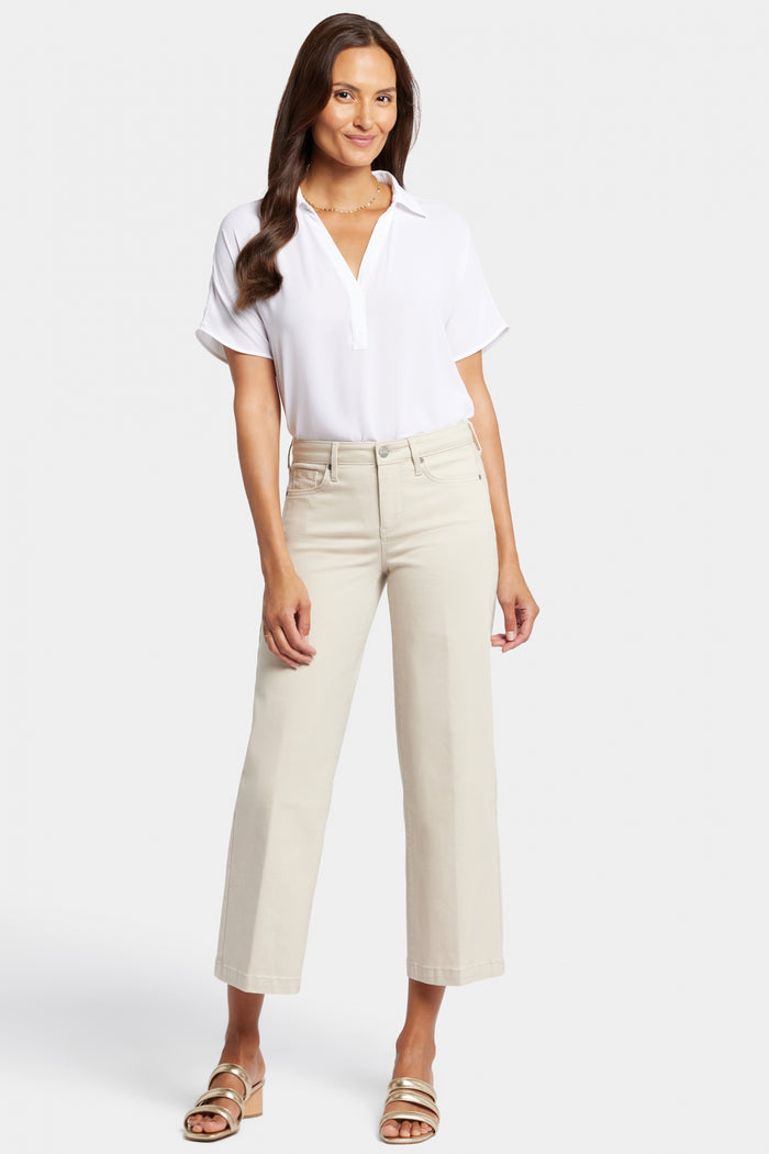 Teresa Wide Leg Ankle Jeans | Feather | Pants | NYDJ