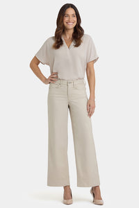 Teresa Wide Leg Ankle Jeans | Feather | Pants | NYDJ