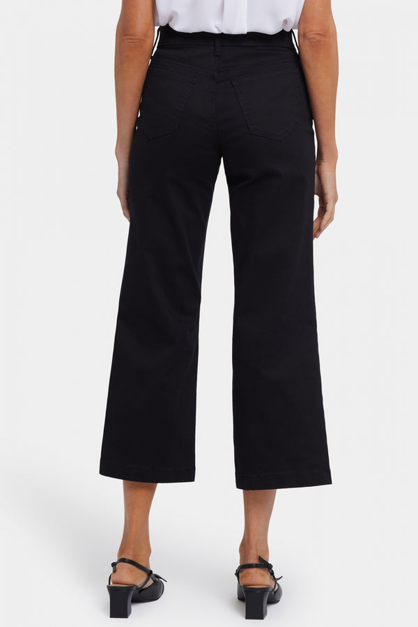 Waist-Match™ Teresa Wide Leg Ankle Jeans | Black | Pants | NYDJ