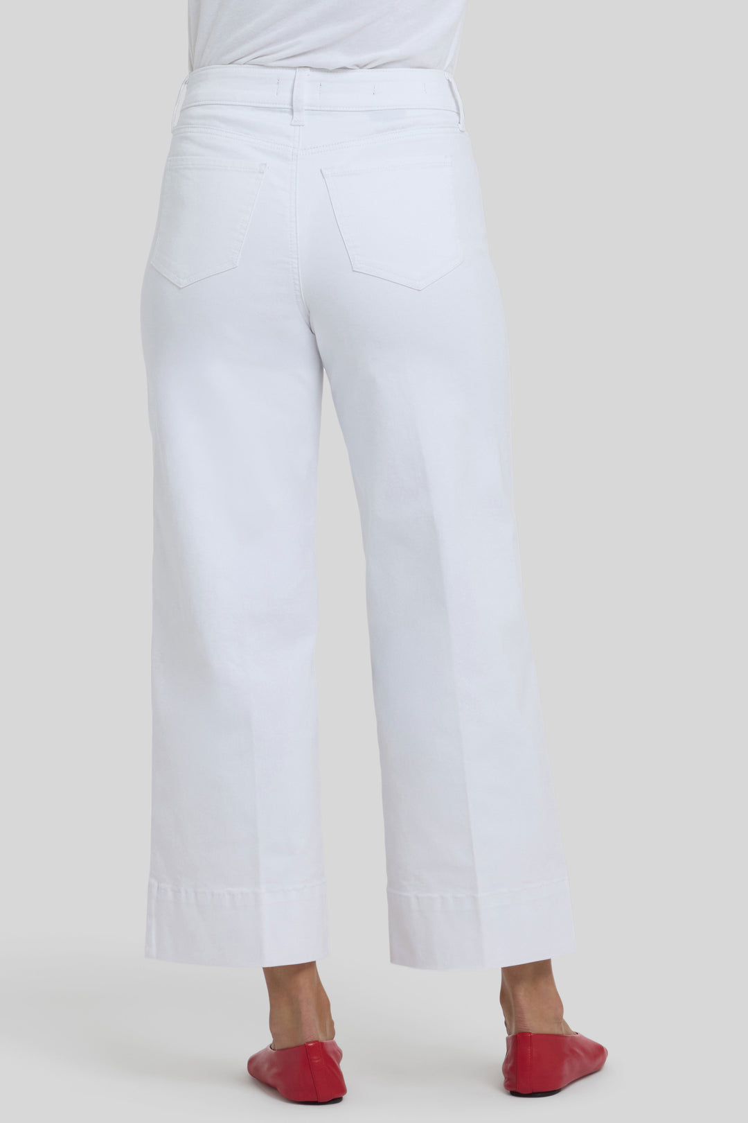 Teresa Wide Leg Ankle Jeans | Optic White | Pants | NYDJ