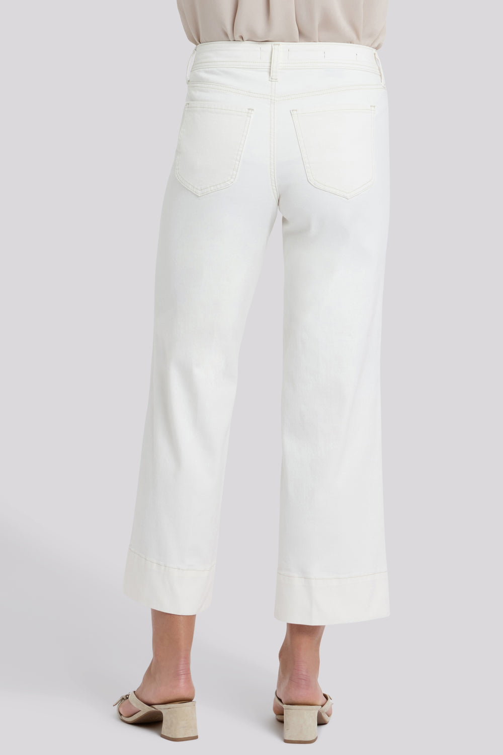 Teresa Wide Leg Ankle Jeans | Vintage White | Denim | NYDJ