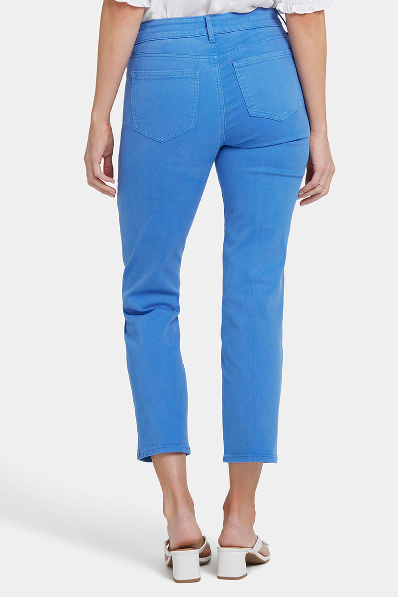 Marilyn Straight Ankle Jeans Blue Coloured Denim | Greek sea | Denim | NYDJ