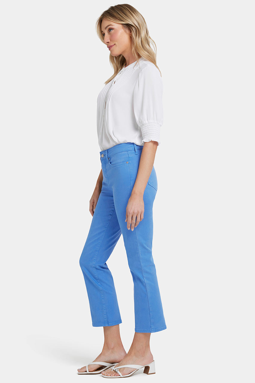 Marilyn Straight Ankle Jeans Blue Coloured Denim | Greek sea | Denim | NYDJ