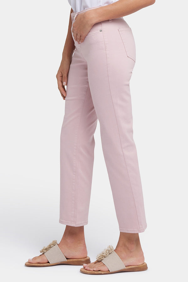 Marilyn Straight Ankle Jeans | Pale Mauve | Denim | NYDJ