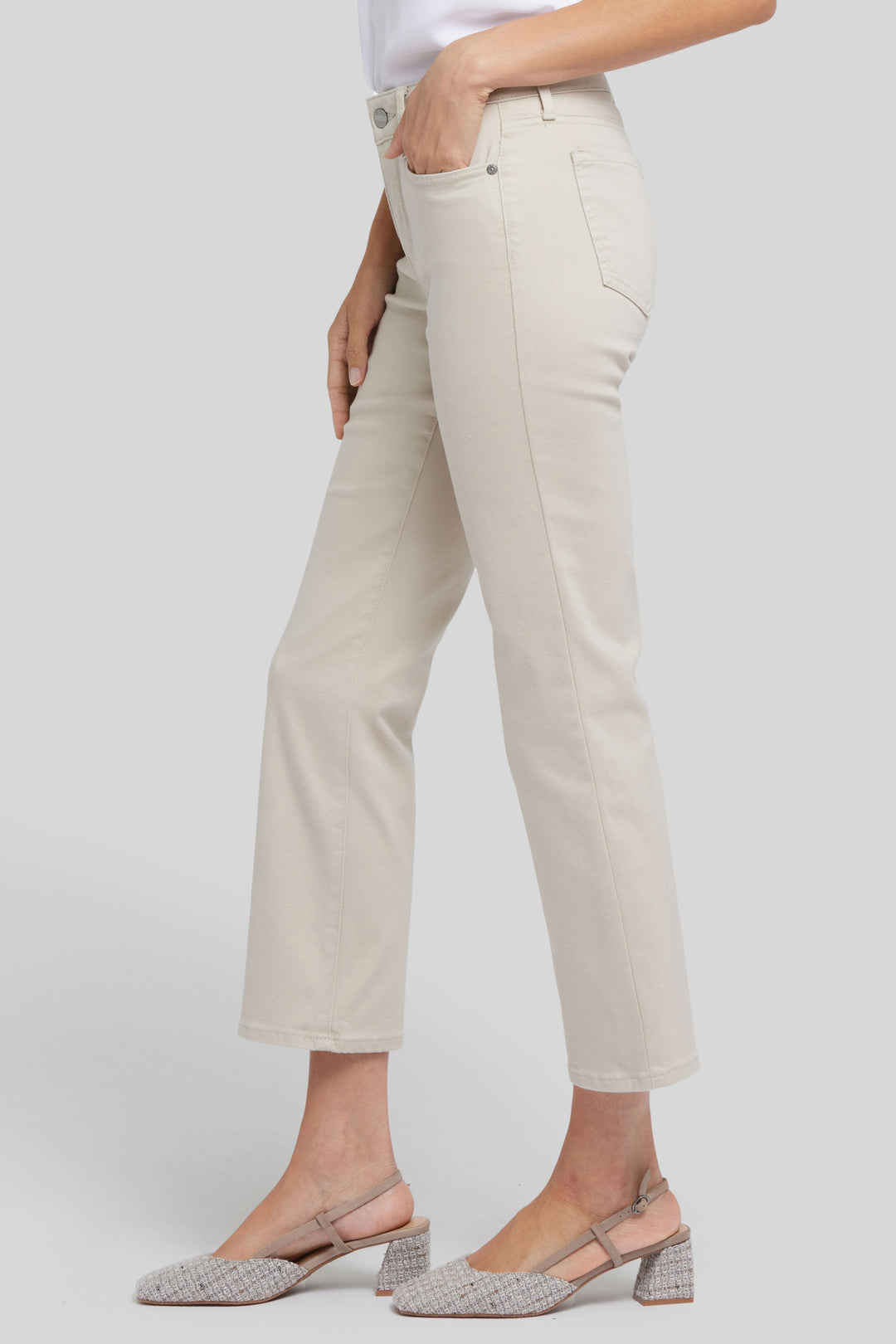 Marilyn Straight Ankle Jeans | Feather | Denim | NYDJ