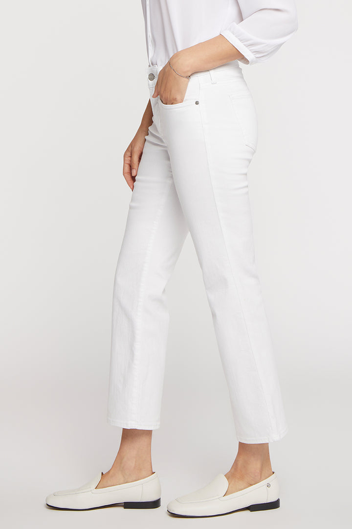 Marilyn Straight Ankle Jeans | Optic White | Denim | NYDJ