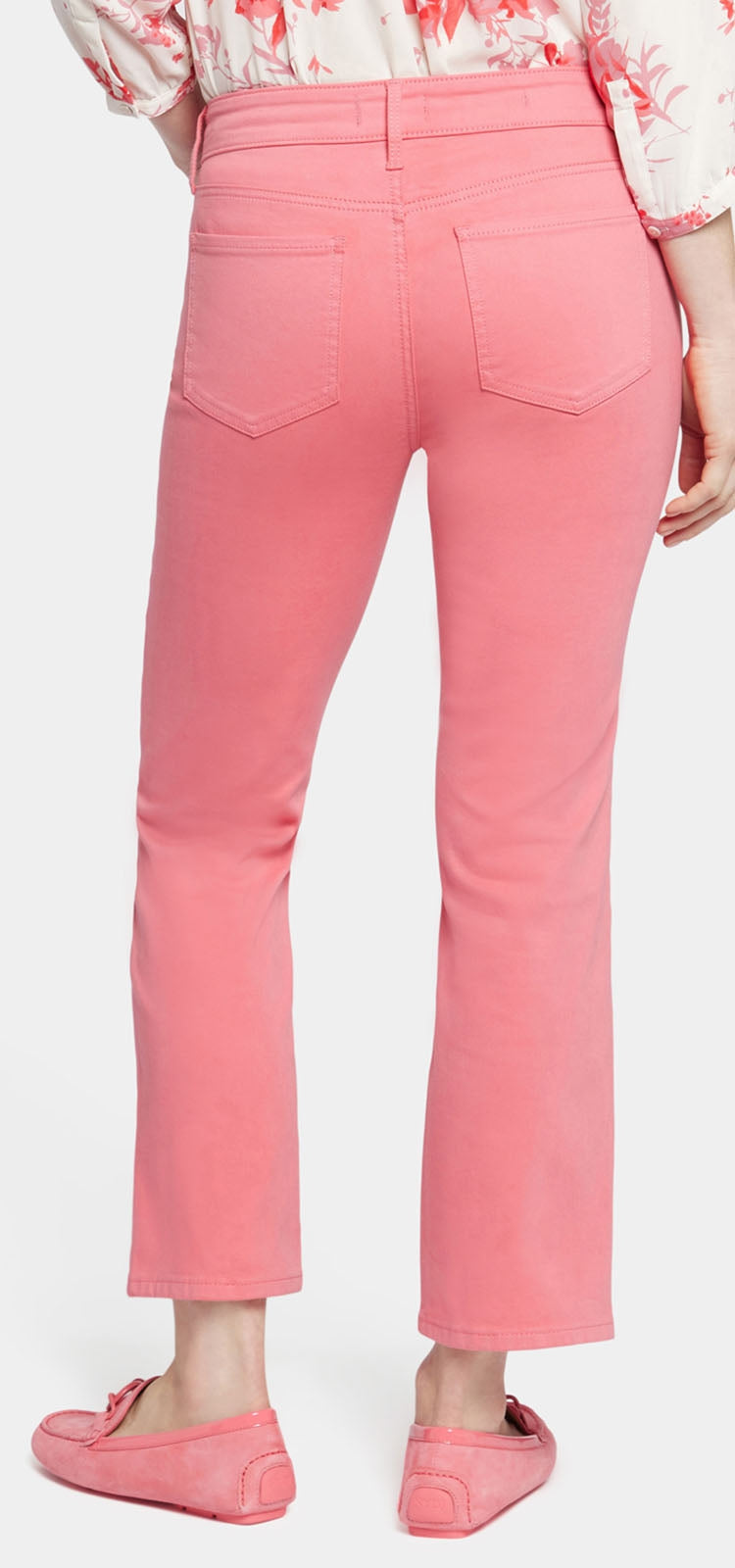 Marilyn Straight Ankle Jeans Pink Coloured Denim | Pink Punch | Denim | NYDJ