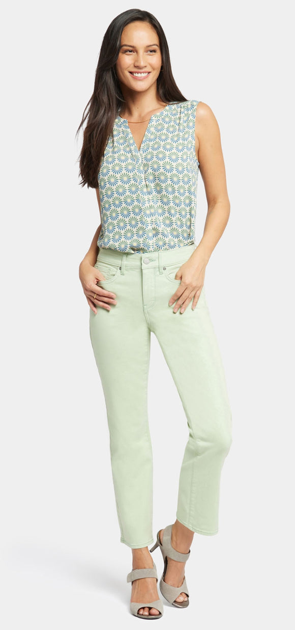 Marilyn Straight Ankle Jeans Mint Green Premium Denim | Beginning | Denim | NYDJ