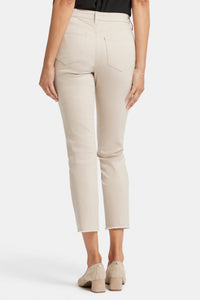 Sheri Slim Ankle Jeans With Frayed Hems | Feather | Pants | NYDJ