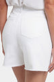 A-Line Denim Shorts White Coloured Denim | Optic White | Shorts | NYDJ