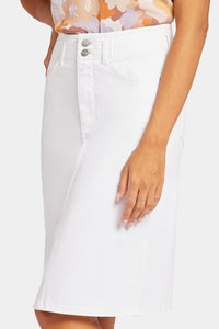 High Waist Skirt | Optic White | Skirt | NYDJ