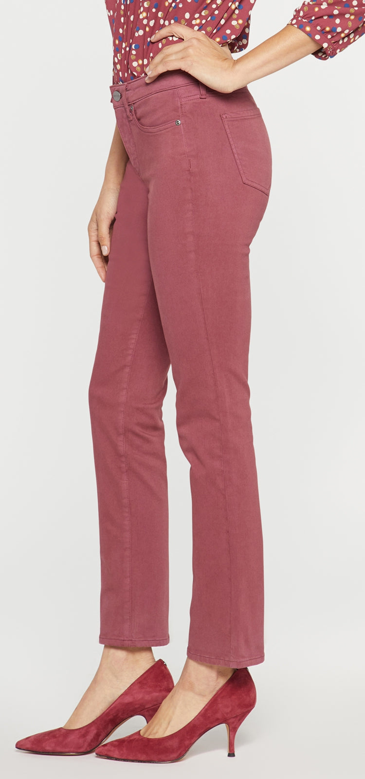 Sheri Slim Jeans Red Premium Denim | Husk | Pants | NYDJ