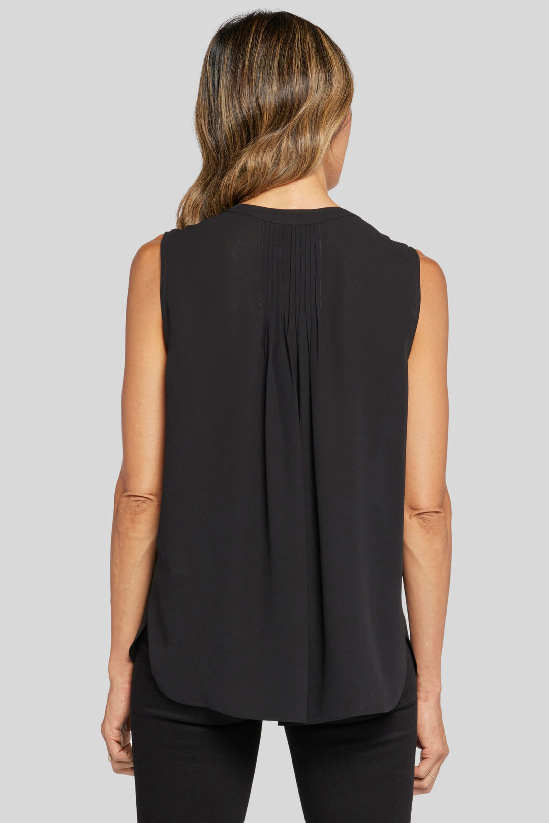 Blouse Moulante Sans Manches | Black