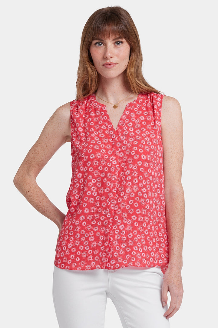 Blouse Sans Manches à Pintuck | Teresita