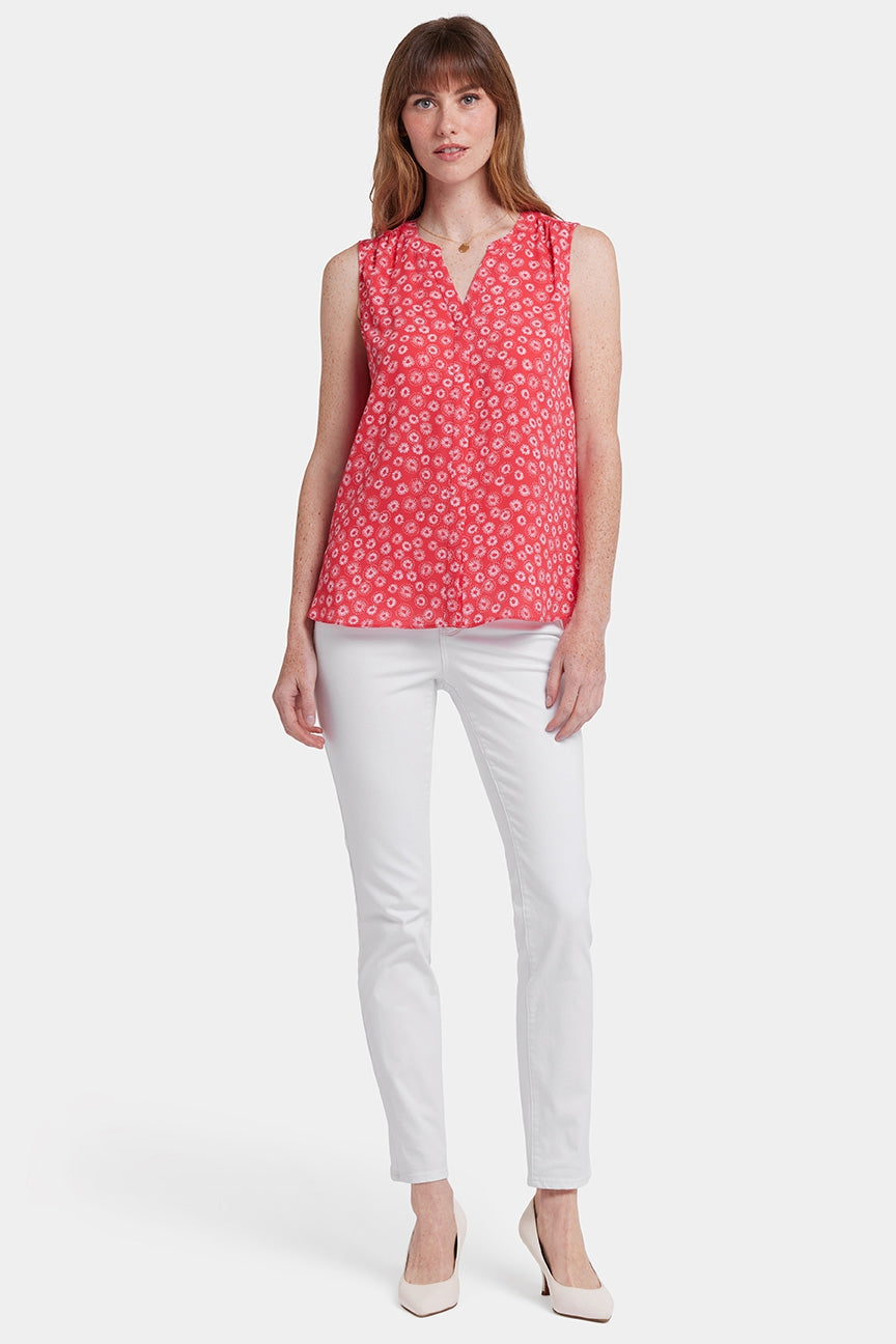 Blouse Sans Manches à Pintuck | Teresita