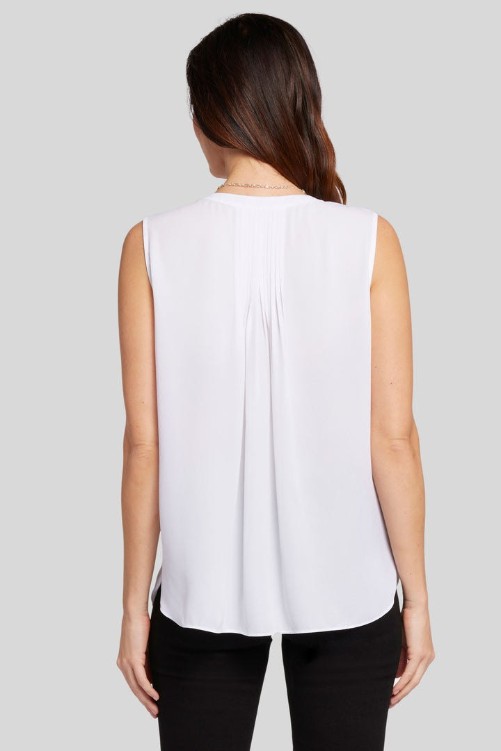 Blouse Moulante Sans Manches | Optic White
