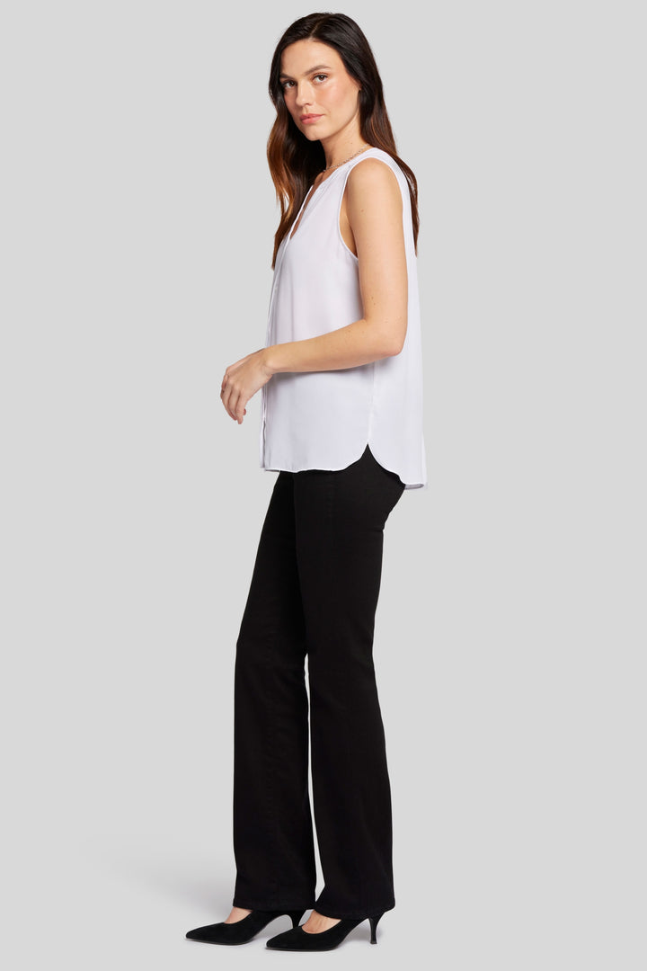 Blouse Moulante Sans Manches | Optic White