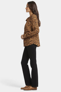 Tie-Neck Blouse Animal Print | Caterina | Blouse | NYDJ