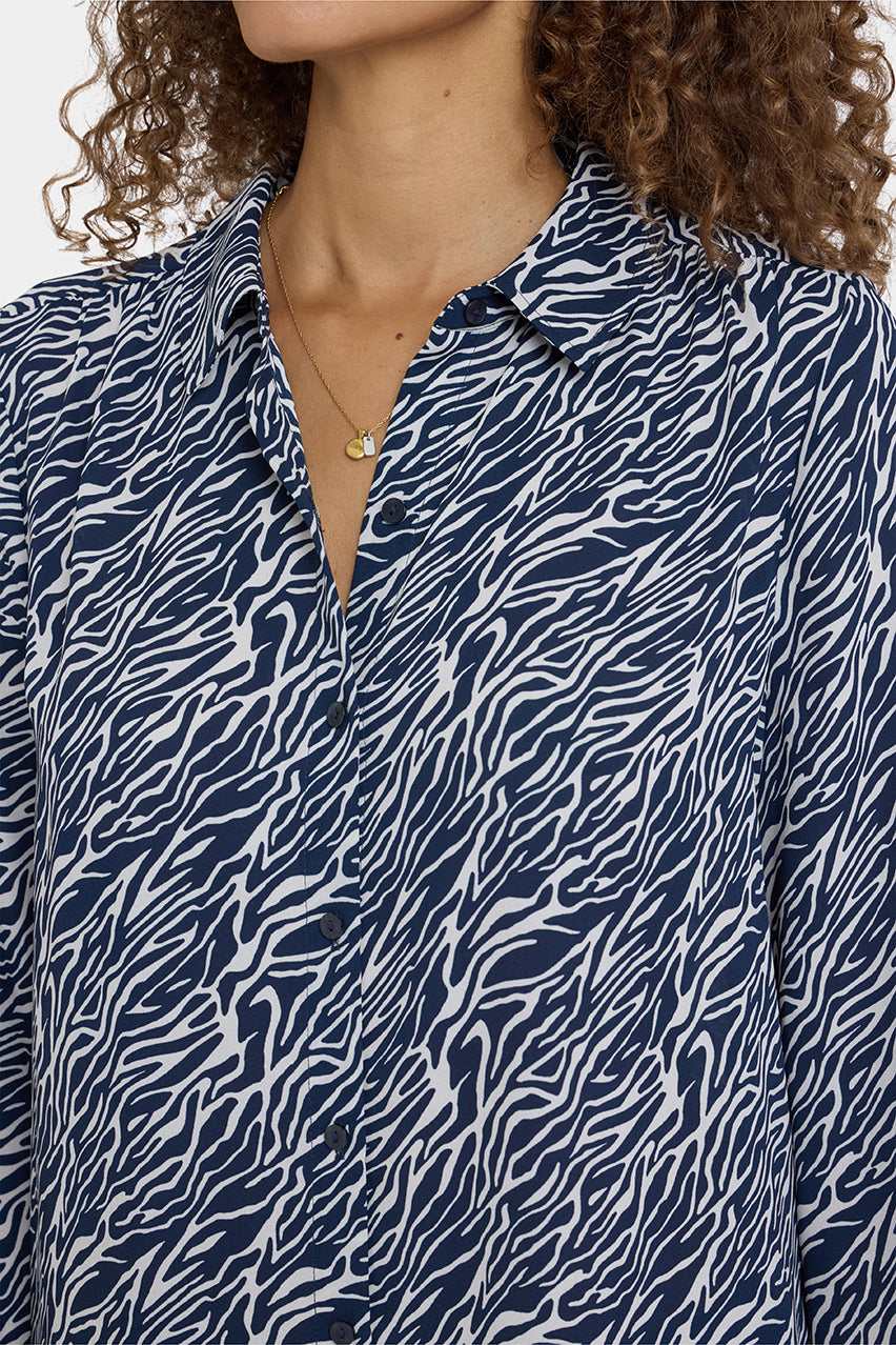 Tie-Neck Blouse | Vintage Zebra | Blouse | NYDJ