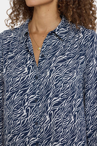 Tie-Neck Blouse | Vintage Zebra | Blouse | NYDJ