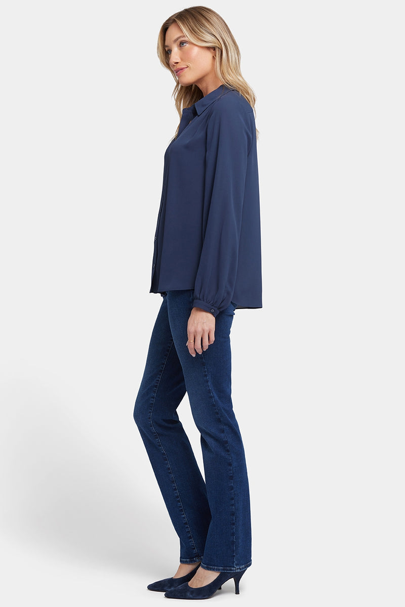 Modern Blouse | Oxford Navy | Blouse | NYDJ