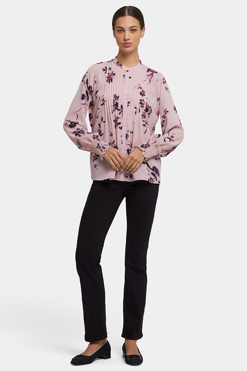 Pleated Peasant Blouse | Petite Palais