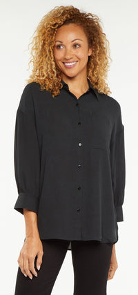 Zoey Blouse Black | Black | Blouse | NYDJ