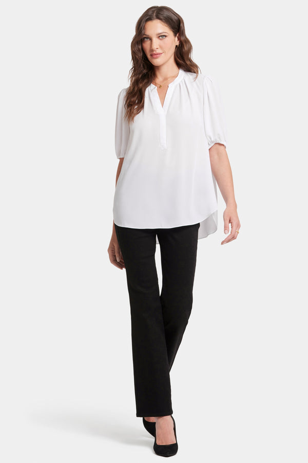 Hannah Blouse White | Optic White | Blouse | NYDJ