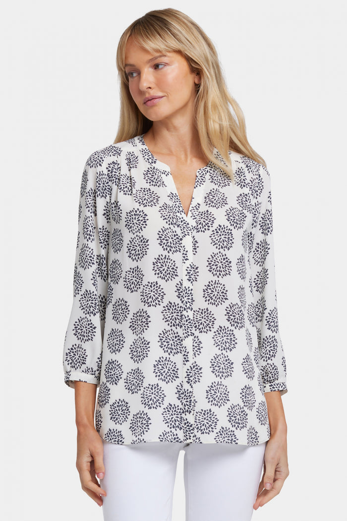 Pintuck Blouse | La Casa Blanca | Blouse | NYDJ