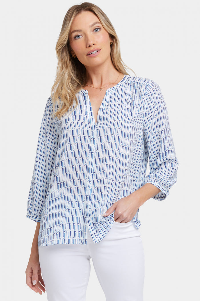 Pintuck Blouse | Villa Del Rio | Blouse | NYDJ