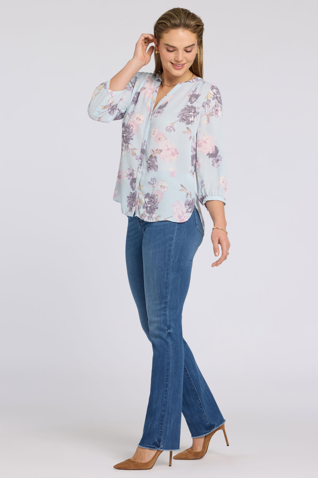 Pintuck Blouse | Graceful Blossom