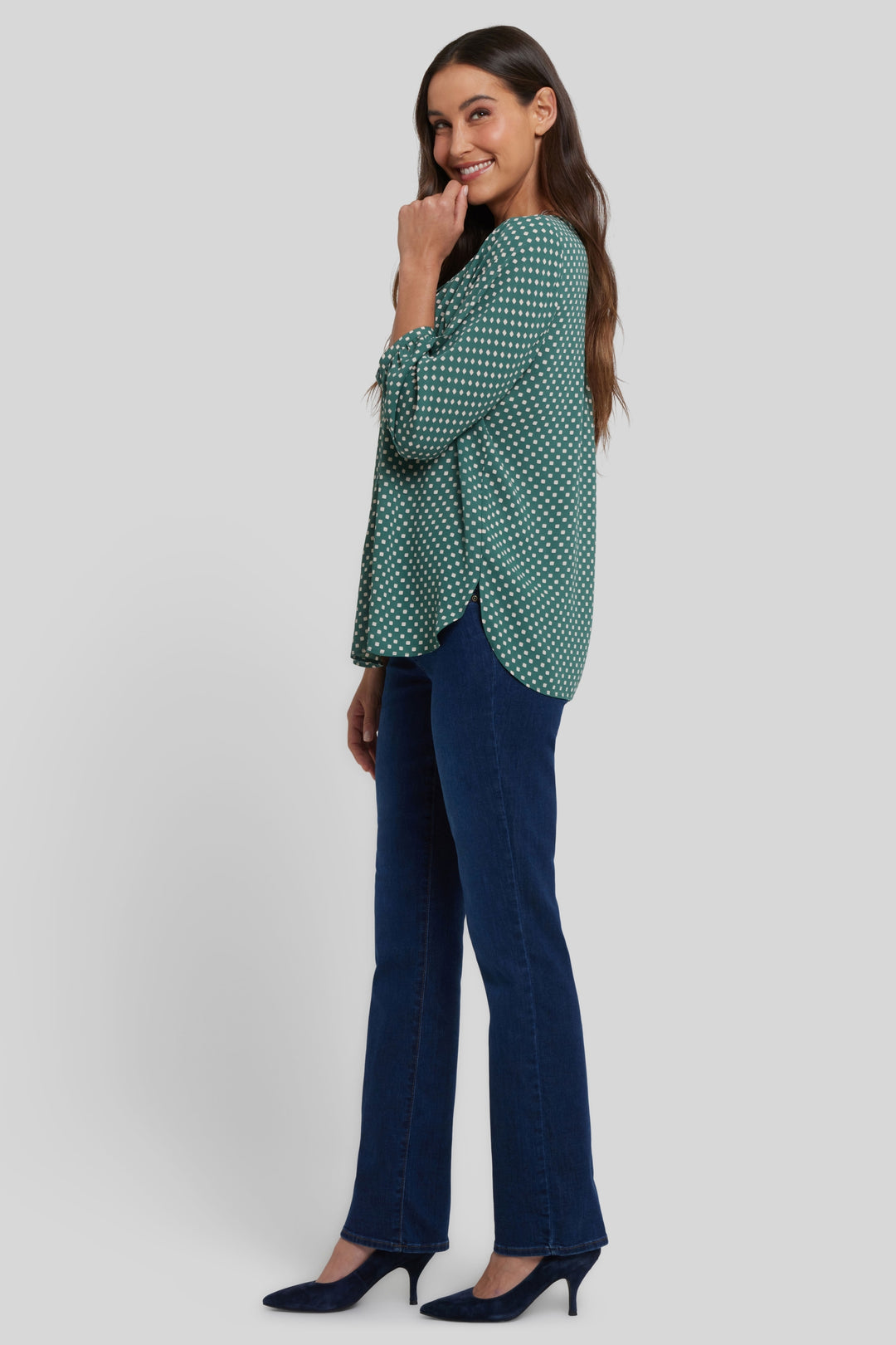 Pintuck Blouse | Adeline Dots