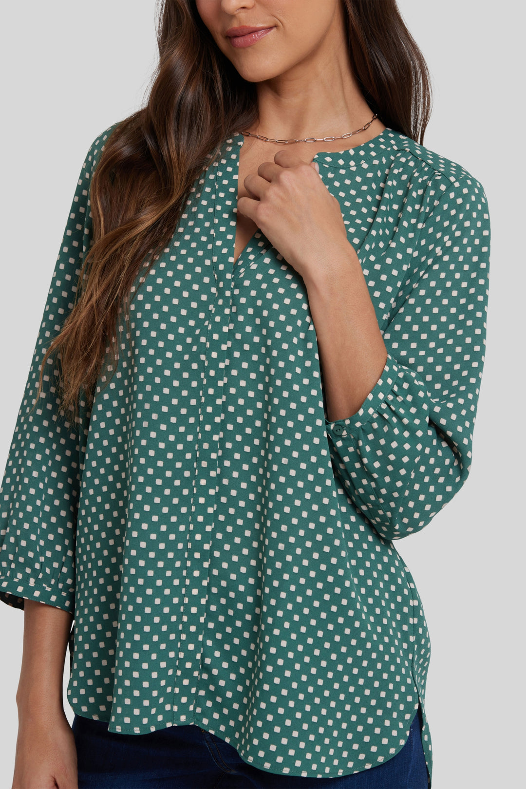 Pintuck Blouse | Adeline Dots
