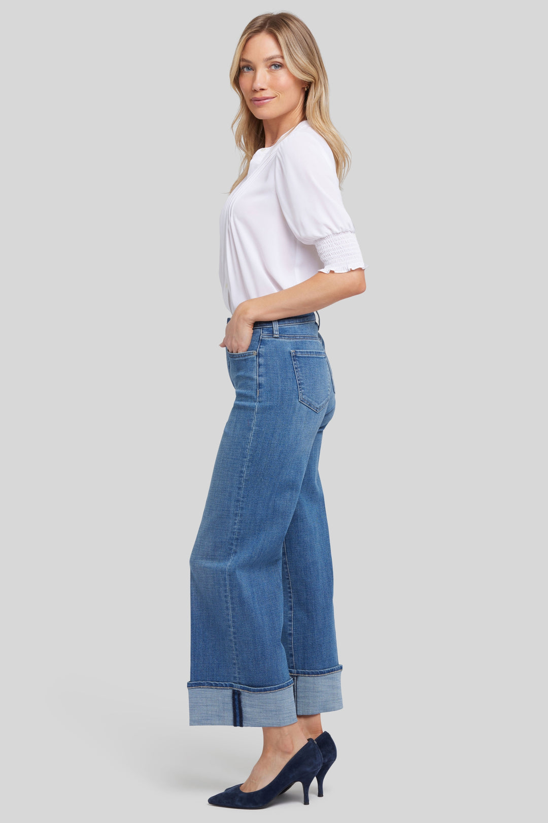 Teresa Wide Leg Jeans | Stillwater Lake | Denim | NYDJ