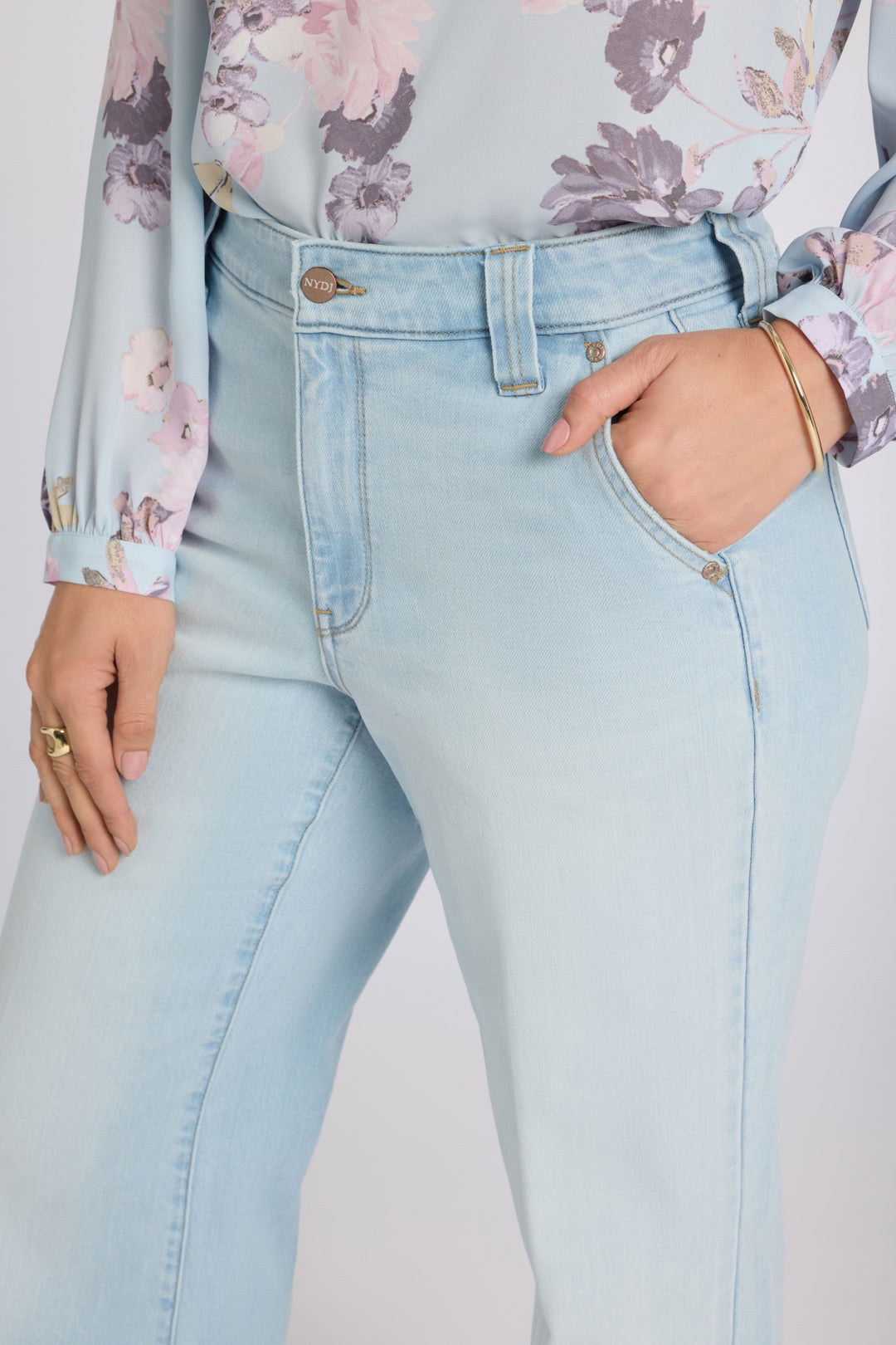 Mia Palazzo Jeans With High Rise | Sky Valley | Denim | NYDJ