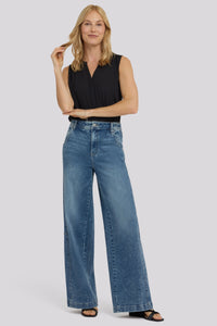 Gracie Wide Leg Jeans With Super High Rise | Secret Hollow | Denim | NYDJ