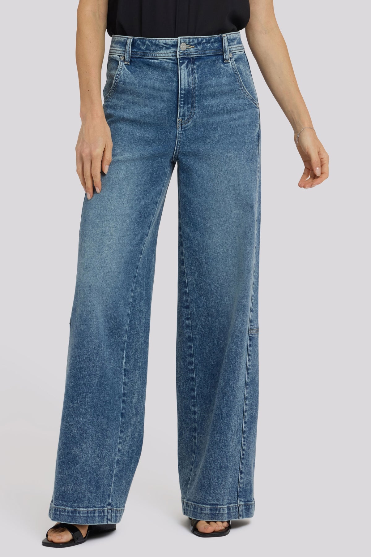 Gracie Wide Leg Jeans With Super High Rise | Secret Hollow | Denim | NYDJ