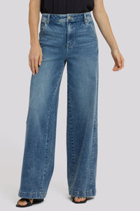 Gracie Wide Leg Jeans With Super High Rise | Secret Hollow | Denim | NYDJ