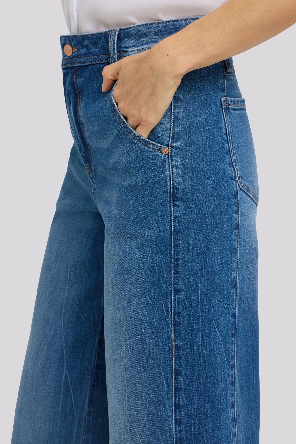 Gracie Wide Leg Jeans With Super High Rise | Wild River | Denim | NYDJ