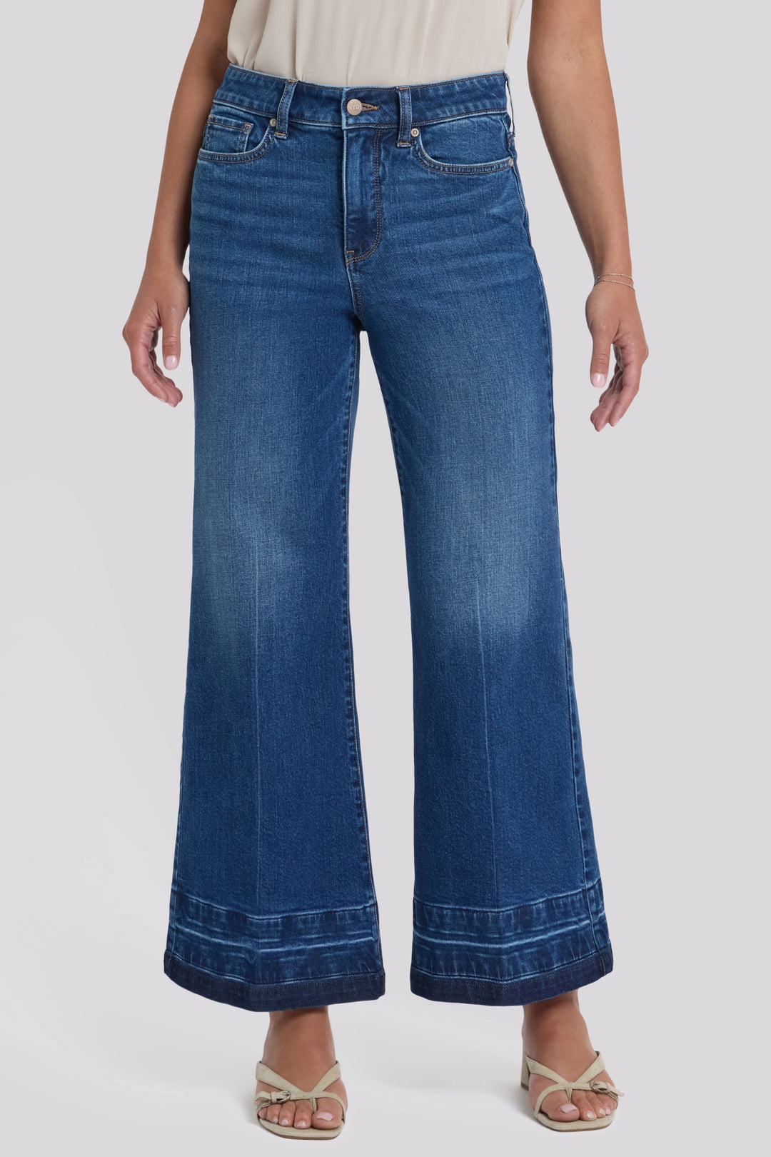Mia Palazzo Ankle Jeans With High Rise | Trail Lands | Denim | NYDJ
