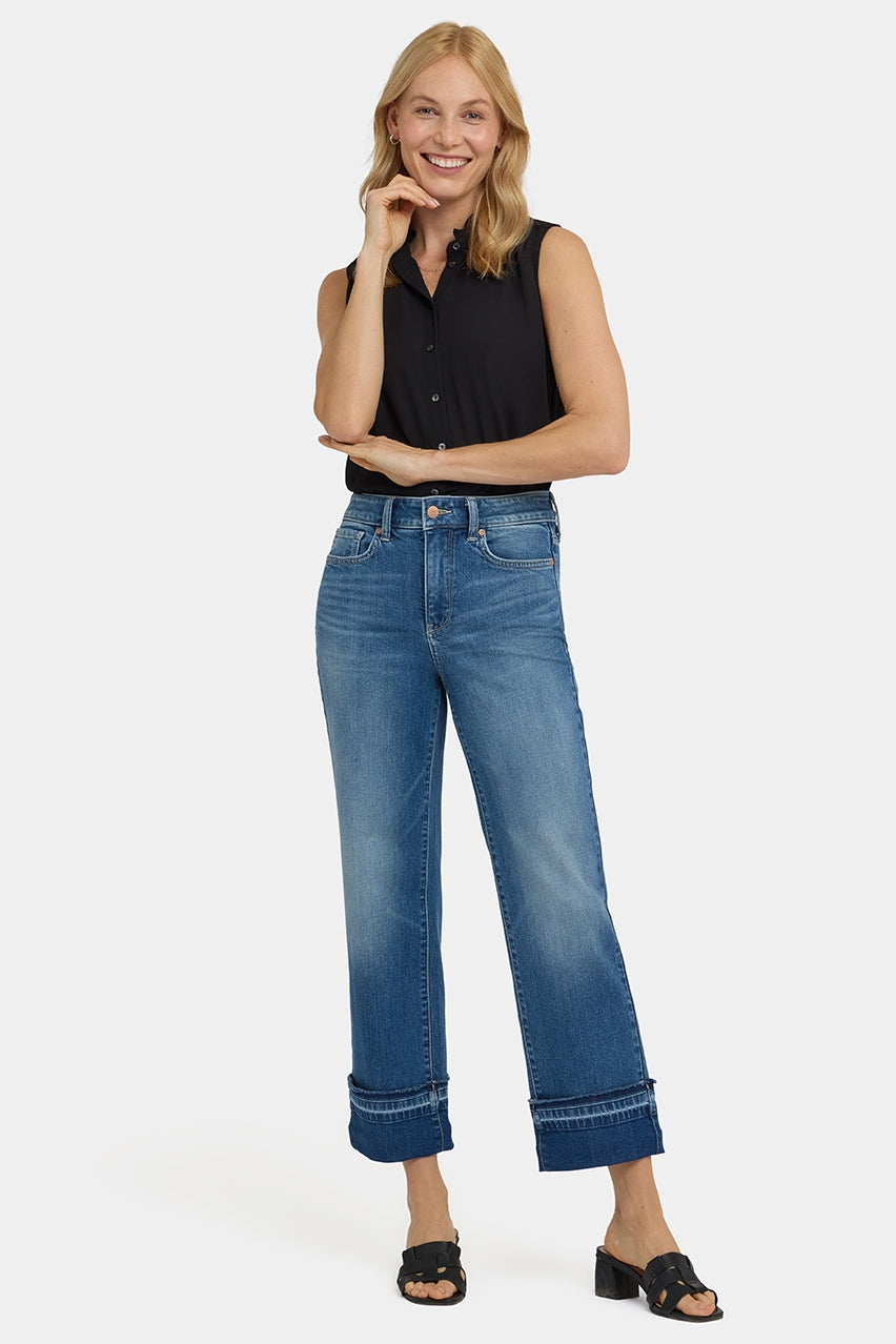 Bailey Relaxed Straight Ankle Jeans With High Rise | Sun Soak | Denim | NYDJ