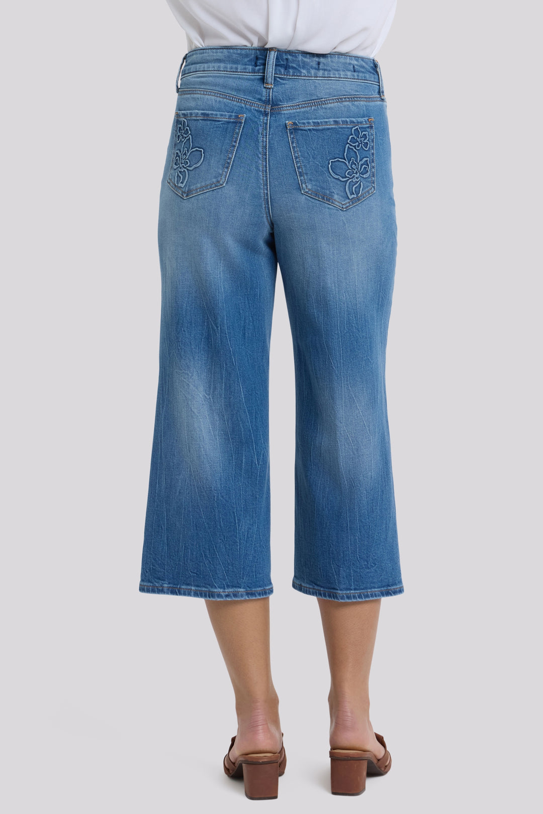 Brigitte Wide Leg Capri Jeans With High Rise | Pacifica | Denim | NYDJ