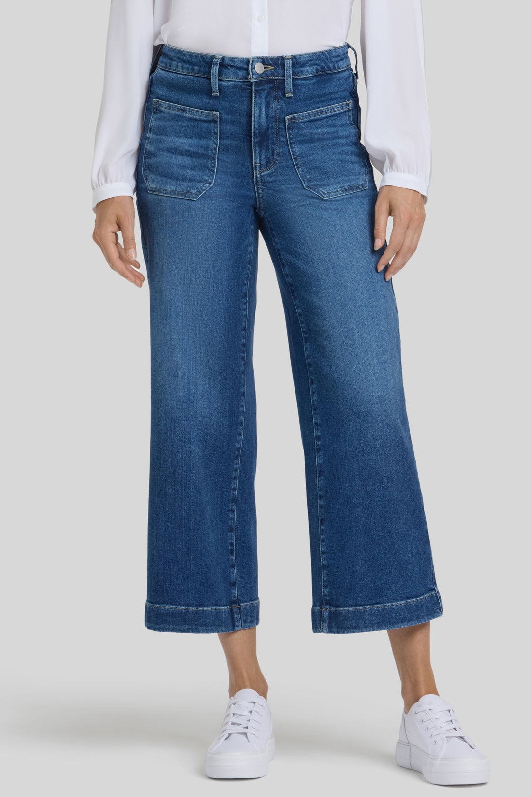 Teresa Wide Leg Ankle | Opera Blue | Denim | NYDJ