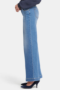 Teresa Wide Leg Jeans Medium Blue Premium Denim | Water Canyon | Denim | NYDJ